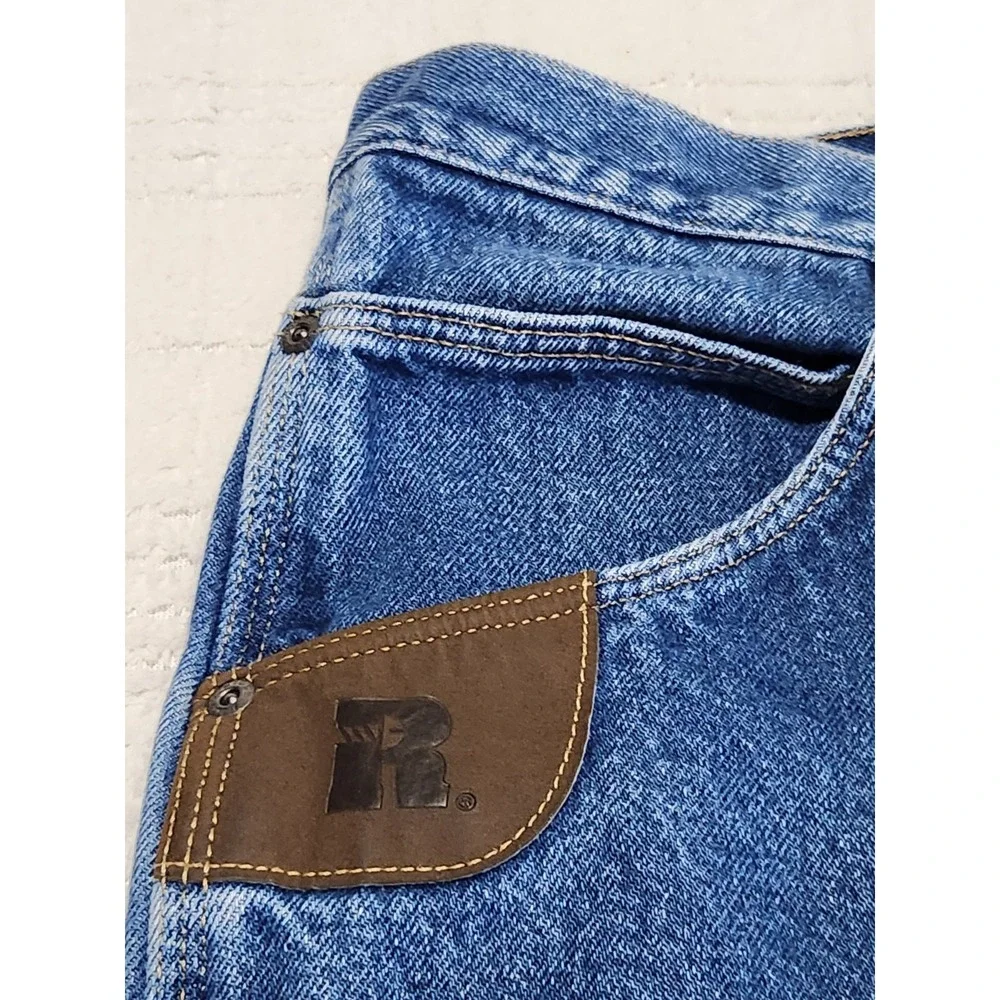 Wrangler Riggs Workwear Jeans Relaxed Fit Blue Denim Straight Leg 40 X‎ 30